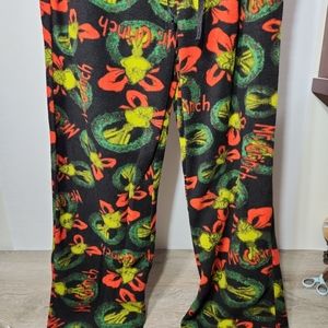 Grinch Mens Pajama Pants Size Large Dr Seuss Lounge Fleece Pants